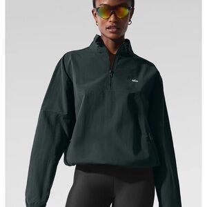 Light Weight Takeaway Track Pullover  limited  color charcoal green (sold out